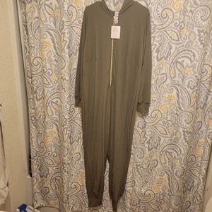 💗SAVAGE X FENTY Sleep & Shine Hooded Onesie Olive Military Green